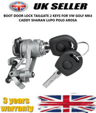  Boot Door Lock Tailgate 2 Keys For VW GOLF MK4 Caddy Sharan Lupo Polo Arosa UK