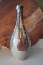 Vintage beige, brown and mint