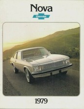 Chevrolet Nova 1979 USA Market Sales Brochure Custom Sedan Hatchback Coupe