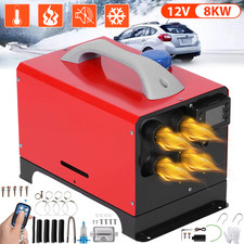 8KW All In One Air Diesel Heater Night LCD Remote Car Truck Boat Tent RV 12V