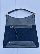 Lovely black suede and leather