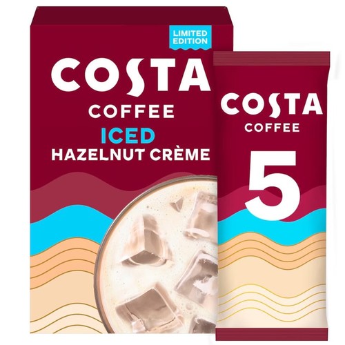 Costa coffee iced hazelnut - costa,