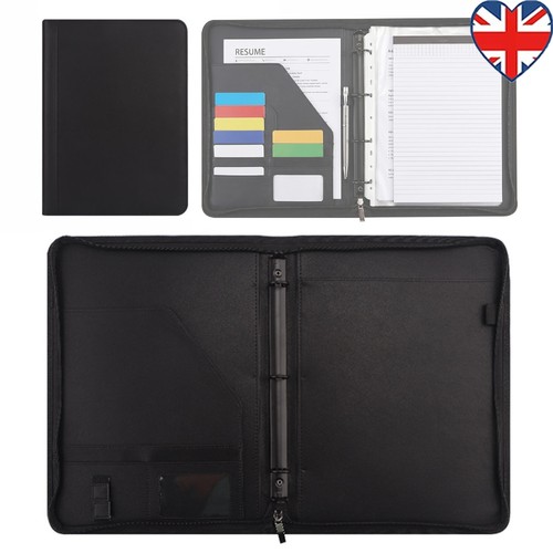 Ring zippered portfolio - pu,