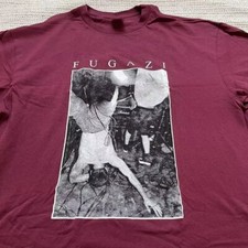 Fugazi band 90s Maroon Graphic T shirt Men Women vtg S-5XL  NI1349
