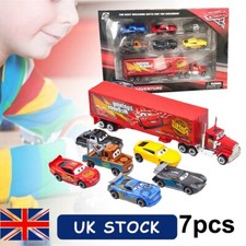 7PCS Cars 2 Lightning McQueen Racer Toy Car Mack Truck Kids Toys Gift Cartoon