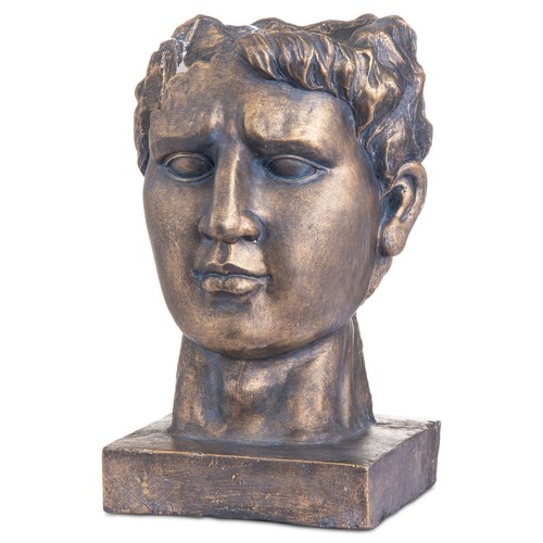 Roman greek head statue - roman,