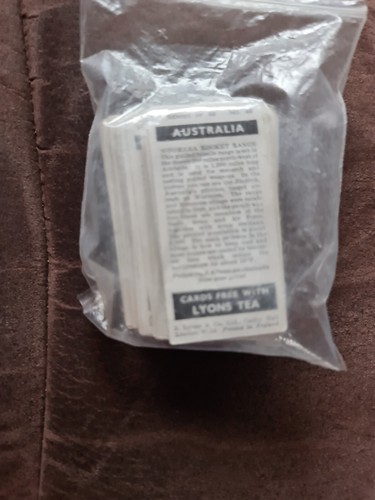 Lyons tea trade cards full - tea,