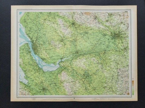Antique 1903 bartholomew map - 1903,