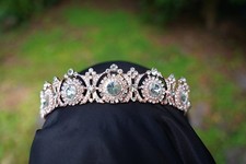 Rose Gold Bridal Tiara Crown