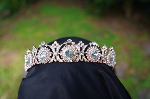 Rose gold bridal - bridal, tiara