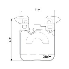 BREMBO Brake Pad Set Rear