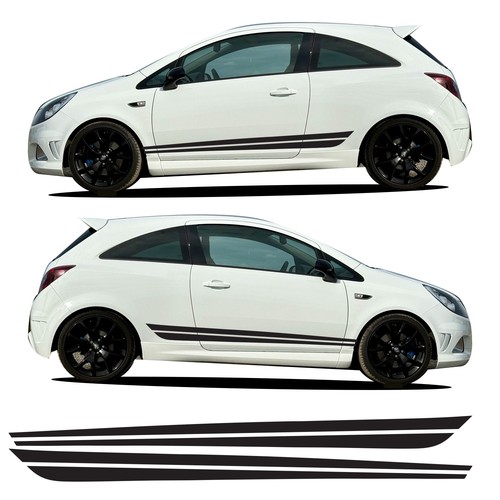 Twin side stripes - twin, decal