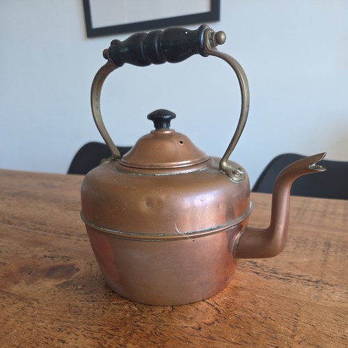Victorian copper kettle - copper,