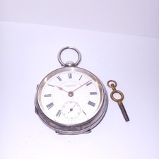 VERY CLEAN ANTIQUE 1901 CHESTER SILVER POCKET WATCH CASE J G GRAVES SHEFFIELD