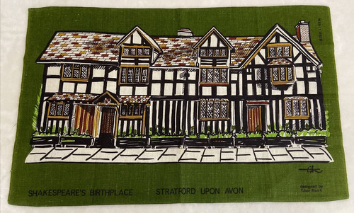 Vintage irish linen tea towel - vintage,