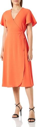 Vila short sleeve wrap midi - sleeve,