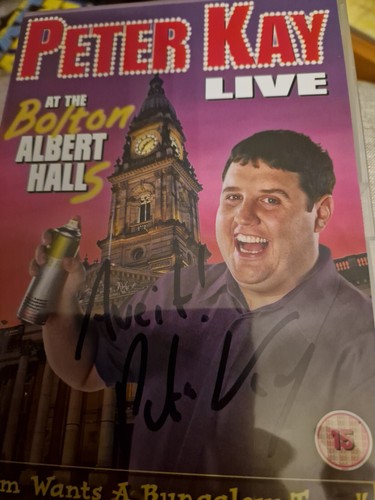Peter kay signed merchandise - peter,