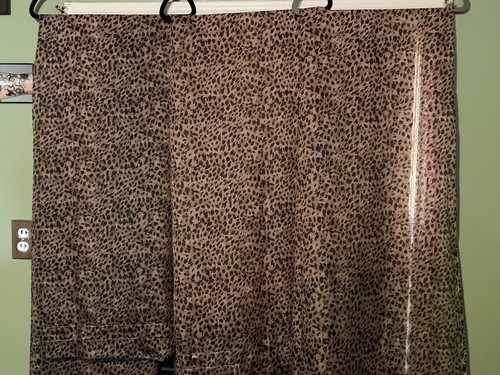Leopard print curtains - leopard,