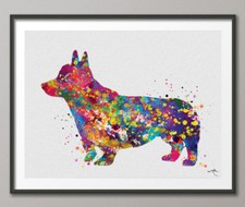 Pembroke Welsh Corgi Watercolor Print Memorial Dog Art Print Pet Gift Dog Lover