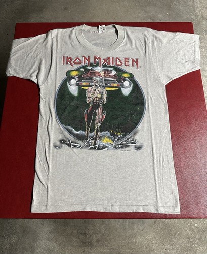 Vintage iron maiden shirt - maiden, 1987