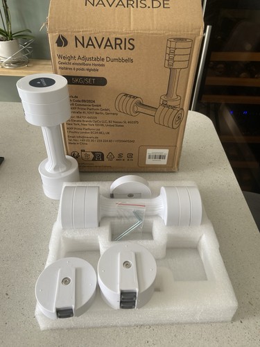 Navaris adjustable dumbells - navaris,