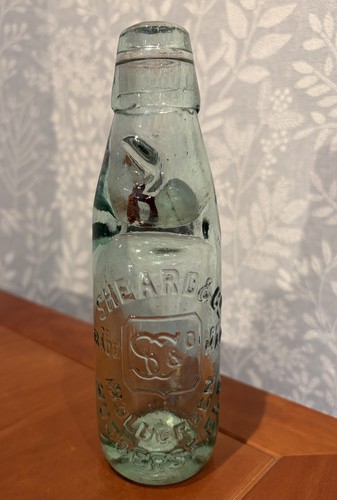 Antique glass bottle - bottle, with