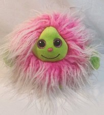 Ty Monstaz Frizzy Pink & Green Fluffy Plush Soft Toy Collectable 5" Tall