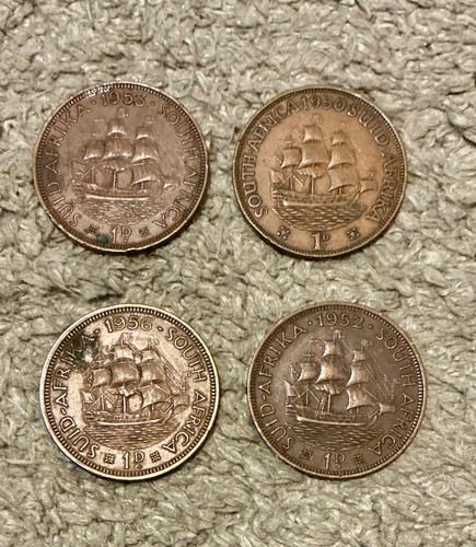 South african pennies - 4x,