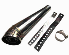 Motorcycle cafe racer exhaust - racer,