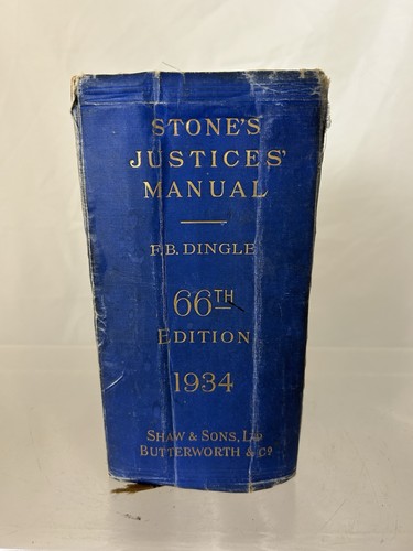Stone justices manual being - manual,