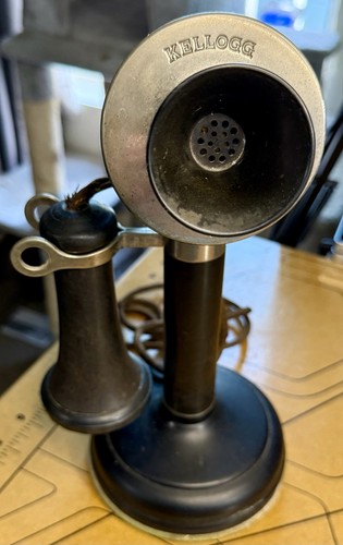 Antique kellogg candlestick - antique,