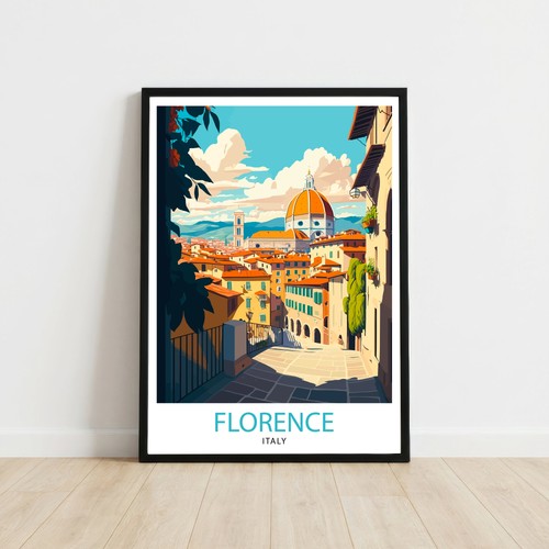 Florence italy travel poster - italy,