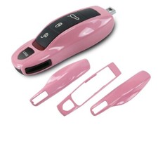 Pink Car Key Fob Cover Shell OE For Porsche Cayenne Panamera Macan 911 Boxster