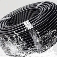 Split Loom Tubing Wire Conduit Black Corrugated Wire Tube Cable Protection Pipe
