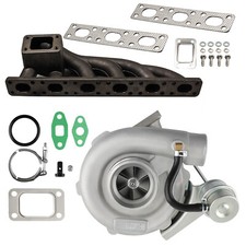 T3 Turbocharger T04E Turbo & Manifold Kit for BMW 6-cylinder M50 M52 Engines