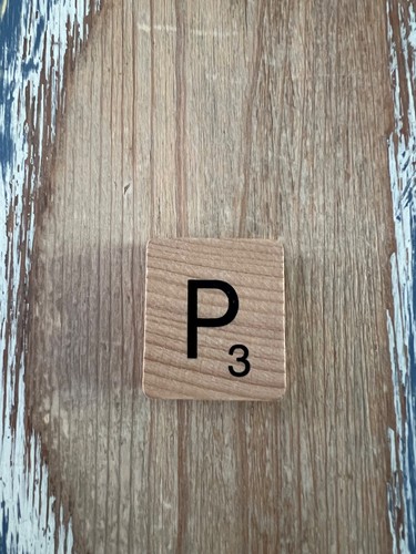 Wood scrabble letter fridge - scrabble,