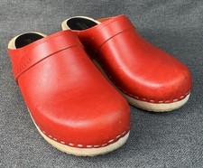 Hasbeens 37 Red Leather  US