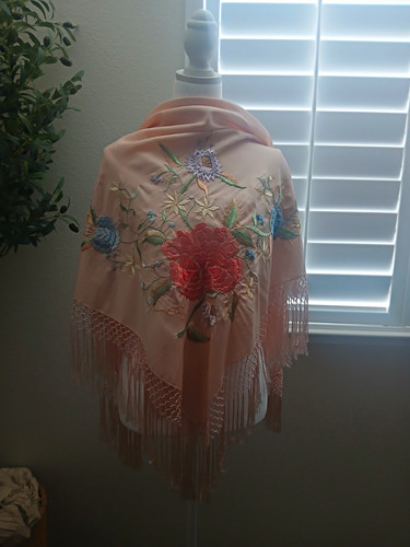 Vintage flamenco piano - vintage, shawl