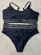 Shein Beige and Black Rib