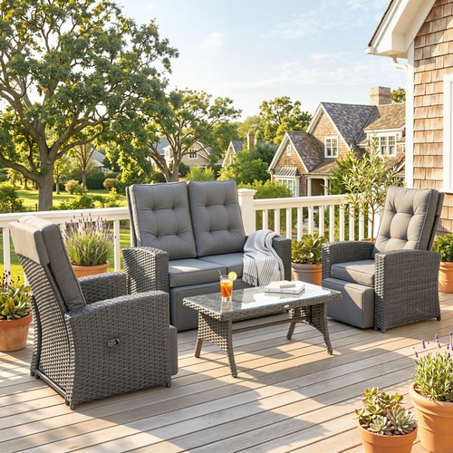 Seater rattan garden - 4,