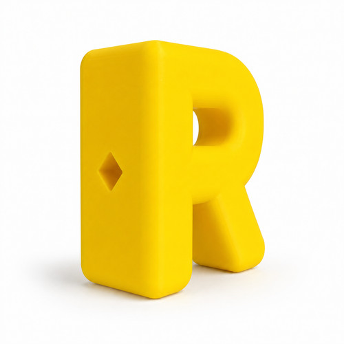Giant bead letter initial - bead,