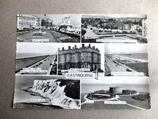 Vintage POSTCARD Eastbourne Wish Tower Hotel Carpet Gardens Pier & Bandstand