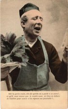 CPA AK Homme et lettre la