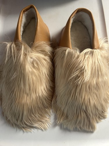 Baboosha alpaca fur - fur, slippers