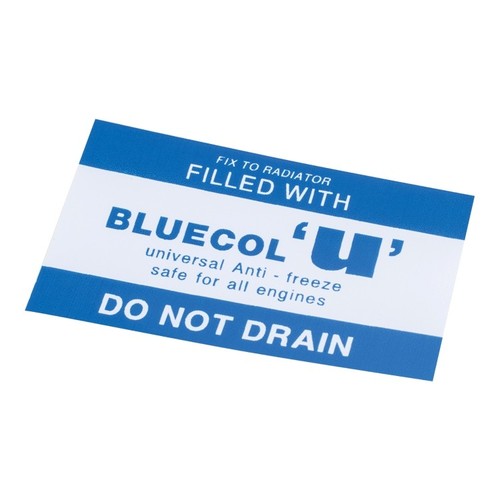 Anti freeze decal bluecol - decal,
