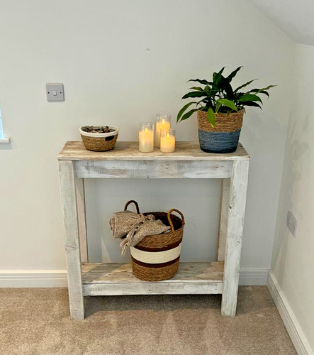 Whitewashed solid wood rustic - whitewashed,