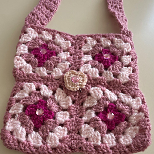 Handmade crochet floral granny - handmade,