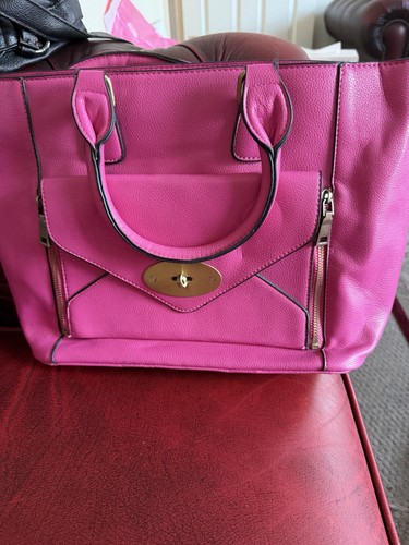 Ladies pink handbag - ladies,