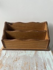 Vintage Wooden Letter Rack