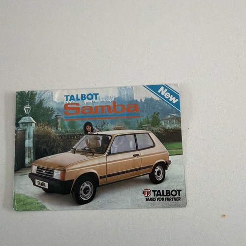Talbot samba range orig - talbot, 1982